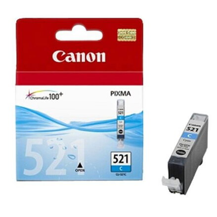 Canon originální ink CLI521C, cyan, 505str., 9ml, 2934B001, Canon iP3600, iP4600, MP620, MP630, MP980