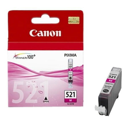 Canon originální ink CLI521M, magenta, 470str., 9ml, 2935B001, Canon iP3600, iP4600, MP620, MP630, MP980