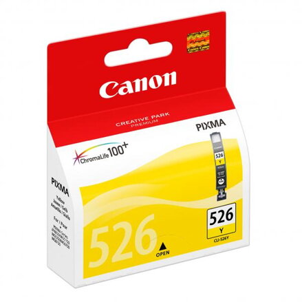 Canon originální ink CLI526Y, yellow, 9ml, 4543B001, Canon Pixma  MG5150, MG5250, MG6150, MG8150