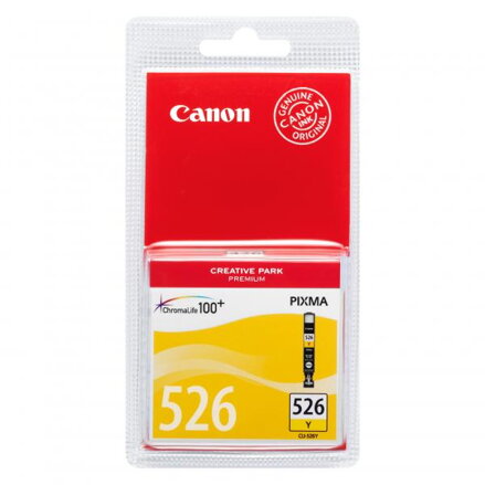 Canon originální ink CLI526Y, yellow, 9ml, 4543B001, Canon Pixma  MG5150, MG5250, MG6150, MG8150