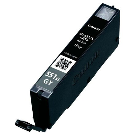 Canon originální ink CLI551GY XL, grey, 11ml, 6447B001, high capacity, Canon PIXMA iP7250, MG5450, MG6350, MG7550