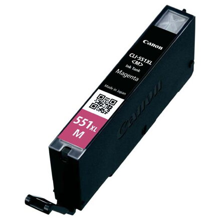 Canon originální ink CLI551M XL, magenta, 11ml, 6445B001, high capacity, Canon PIXMA iP7250, MG5450, MG6350, MG7550