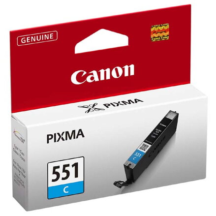 Canon originální ink CLI551C, cyan, 7ml, 6509B001, Canon PIXMA iP7250, MG5450, MG6350, MG7550