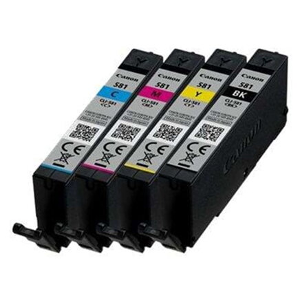 Canon originální ink CLI581 CMYK Multi Pack, CMYK, blistr, 4*5,6ml, 2103C005, Canon 4-pack PIXMA TR8550,TS6150,TS6151,TS8150,TS815