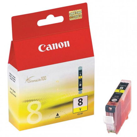 Canon originální ink CLI8Y, yellow, 490str., 13ml, 0623B001, Canon iP4200, iP5200, iP5200R, MP500, MP800