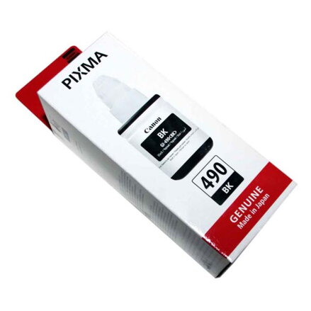 Canon originální ink GI-490 Bk, black, 6000str., 135ml, 0663C001, Canon PIXMA G1400, G2400, G3400