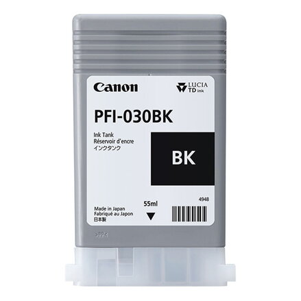 Canon originální ink PFI-030 BK, black, 55ml, 3489C001, Canon iPF TA-20, iPF TA-30