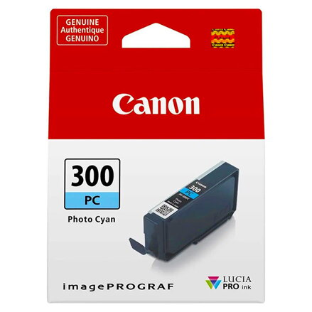 Canon originální ink PFI300PC, photo cyan, 14,4ml, 4197C001, Canon imagePROGRAF PRO-300