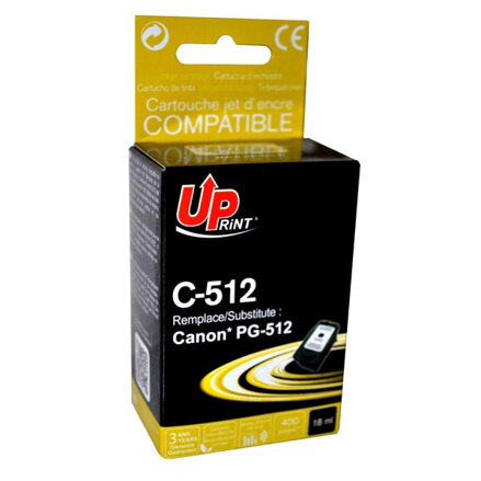 UPrint kompatibilní ink s PG512BK, black, 18ml, C-512B, pro Canon MP240, 260, 480