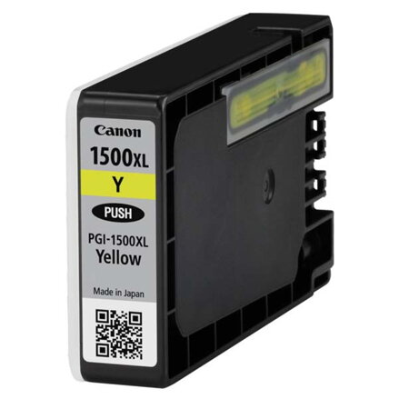 Canon originální ink PGI 1500XL, yellow, 12ml, 9195B001, high capacity, Canon MAXIFY MB2050, MB2350
