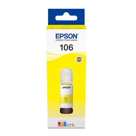 Epson originální ink C13T00R440, 106, yellow, 70ml, Epson EcoTank ET-7700, ET-7750 Express Premium ET-7750