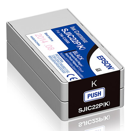 Epson originální ink C33S020601, s black, SJIC22P(K), Epson ColorWorks C3500