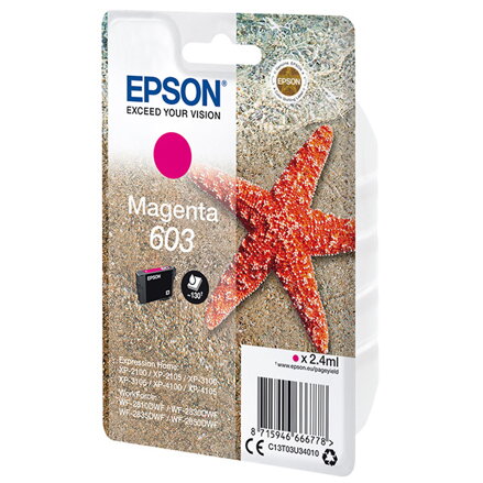 Epson originální ink C13T03U34010, magenta, 2.4ml, Epson Expression Home XP-2100, 2105, 3100, 3105 WF-2310