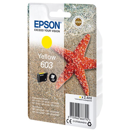 Epson originální ink C13T03U44010, yellow, 2.4ml, Epson Expression Home XP-2100, 2105, 3100, 3105 WF-2310