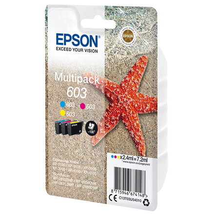 Epson originální ink C13T03U54010, 603, color, 3x2.4ml, Epson Expression Home XP-2100, 2105, 3100, 3105 WF-2310