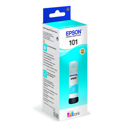Epson originální ink C13T03V24A, 101, cyan, 70ml, Epson EcoTank L6160,L6170,L6190,L4150,L4160