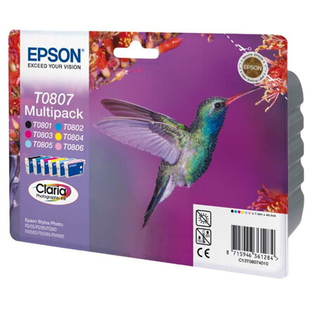 Epson originální ink C13T08074011, CMYK/light C/light M, Epson Stylus Photo PX700W