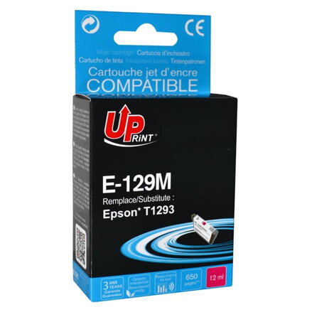 UPrint kompatibilní ink s C13T12934010, T1293, magenta, 10ml, E-129M, pro Epson Stylus SX420W, 425W, Stylus Office BX305F, 320FW