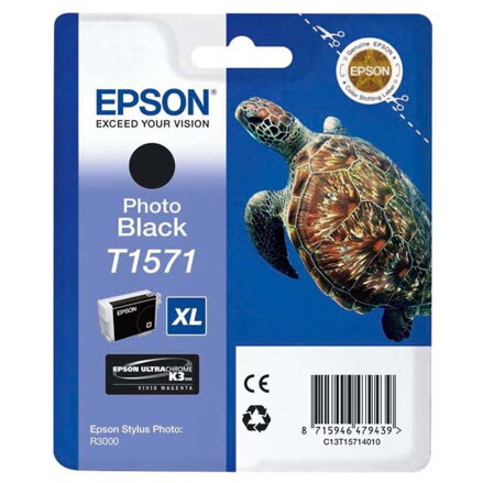 Epson originální ink C13T15714010, photo black, 25,9ml, Epson Stylus Photo R3000