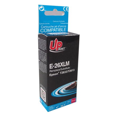 UPrint kompatibilní ink s C13T26334010, T263340, 26XL, magenta, 700str., 15ml, pro Epson Expression Premium XP-800, XP-700, XP-600