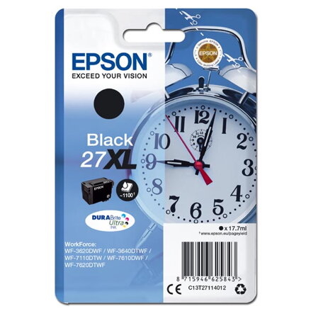 Epson originální ink C13T27114012, 27XL, black, 17,7ml, Epson WF-3620, 3640, 7110, 7610, 7620 Epson originální ink C13T27114012, 27XL, black, 17,7ml, Epson WF-3620, 3640, 7110, 7610, 7620