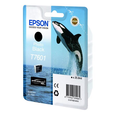 Epson originální ink C13T76014010, T7601, photo black, 25,9ml, 1ks, Epson SureColor SC-P600