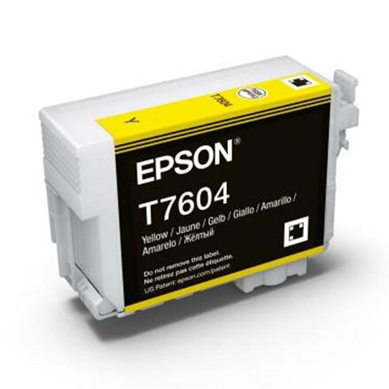 Epson originální ink C13T76044010, T7604, yellow, 25,9ml, 1ks, Epson SureColor SC-P600