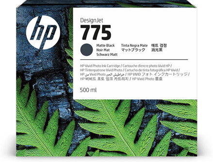 HP originální ink 1XB22A, HP 775, Matte Black, 500ml