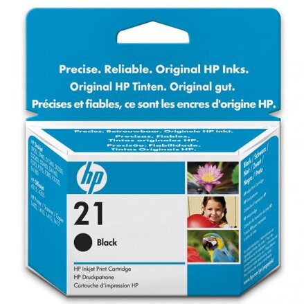 HP originální ink C9351AE, HP 21, black, 150str., 5ml, HP PSC-1410, DeskJet F380, OJ-4300, Deskjet F2300