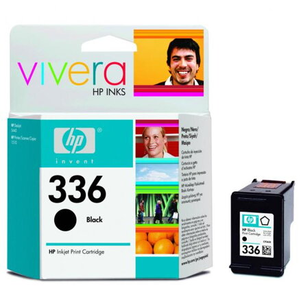 HP originální ink C9362EE, HP 336, black, 210str., 5ml, HP Photosmart 325, 375, 8150, C3180, DJ-5740, 6540