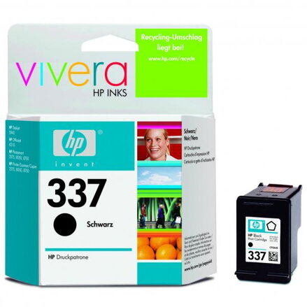 HP originální ink C9364EE, HP 337, black, 400str., 11ml, HP Photosmart D5160, C4180, 8750, OJ-6310, DJ-5940