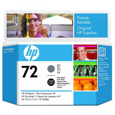 HP originální tisková hlava C9380A, HP 72, grey/black, HP Designjet T1100, T770