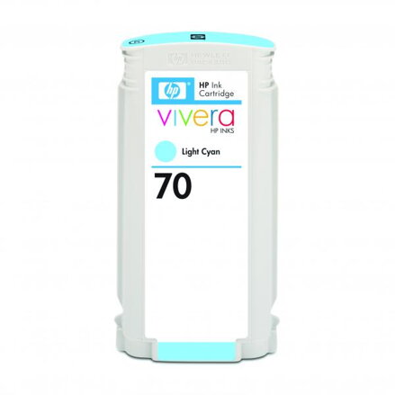 HP originální ink C9390A, HP 70, light cyan, 130ml, HP Designjet Z2100, Z3100