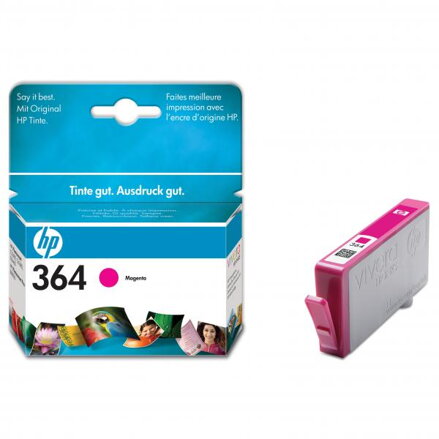 HP originální ink CB319EE, HP 364, magenta, 300str., HP Photosmart B8550, C5380, D5460