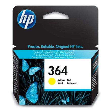 HP originální ink CB320EE, HP 364, yellow, 300str.