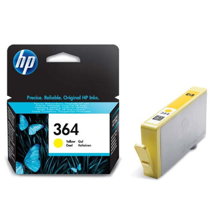 HP originální ink CB320EE, HP 364, yellow, 300str.