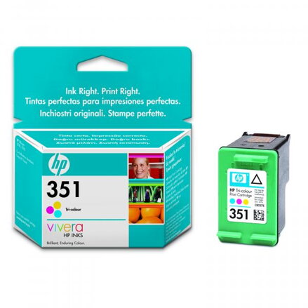 HP originální ink CB337EE, HP 351, color, 3,5ml, HP Officejet J5780, J5785