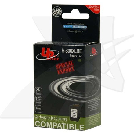 UPrint kompatibilní ink s CC641EE, HP 300XL, black, 19ml, H-300XL-B, pro HP DeskJet D2560, F4280
