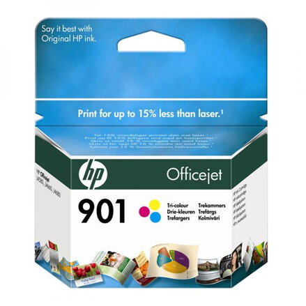 HP originální ink CC656AE, HP 901, color, 360str., 9ml, HP OfficeJet J4580