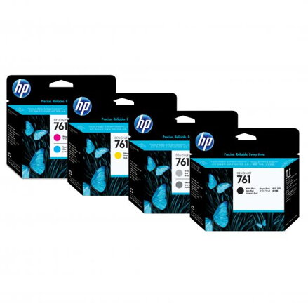 HP originální tisková hlava CH648A, matte black, HP 761, HP DesignJet T7100