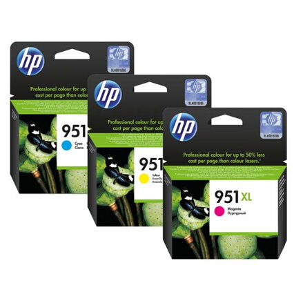 HP originální ink CN048AE, HP 951XL, yellow, 1500str., 17ml, HP Officejet Pro 276dw, 8100 ePrinter,8620