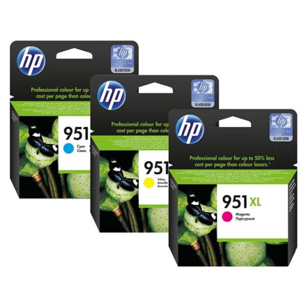 HP originální ink CN050AE, HP 951, cyan, 700str., pro HP Officejet Pro 251, 276, 8100, 8600 N911a, 8610