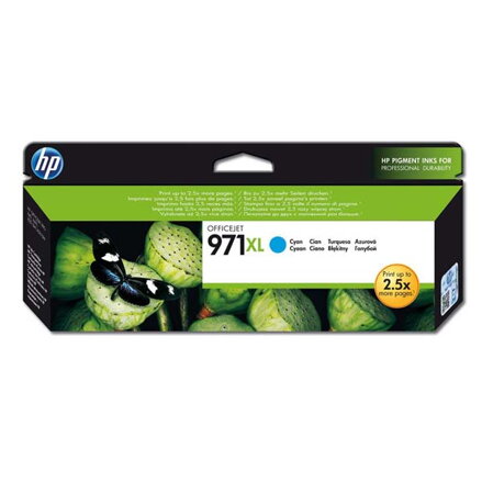 HP originální ink CN626AE, cyan, 6600str., HP 971XL, HP Officejet Pro X451dn, X451dw, X476dn MFP, X476dw