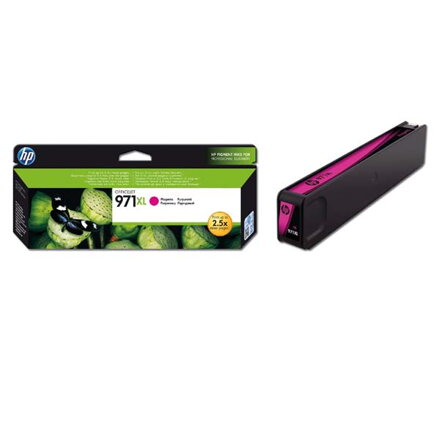 HP originální ink CN627AE, magenta, 6600str., HP 971XL, HP Officejet Pro X451dn, X451dw, X476dn MFP, X476dw