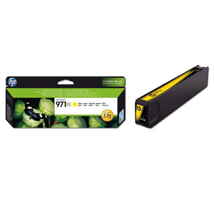 HP originální ink CN628AE, yellow, 6600str., HP 971XL, HP Officejet Pro X451dn, X451dw, X476dn MFP, X476dw