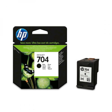 HP originální ink CN692AE, HP 704, černá, 480str., 6mlml, HP Deskjet 2060