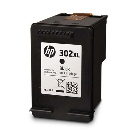 HP originální ink F6U68AE, HP 302XL, black, HP OJ 3830,3834,4650, DJ 2130,3630,1010, Envy 4520