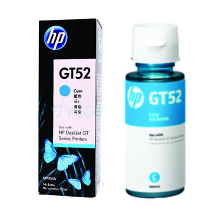 HP originální ink bottle M0H54AE, HP GT52, cyan, 8000str., 70ml, HP DeskJet GT serie, Cronos