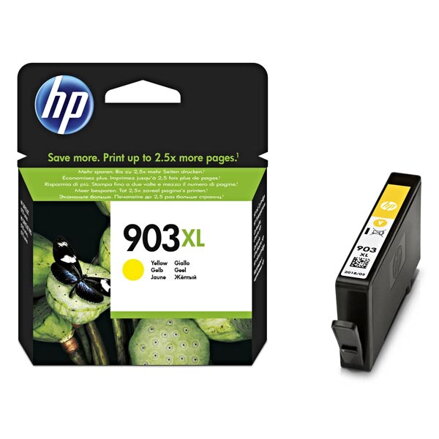 HP originální ink T6M11AE, HP 903XL, yellow, 825str., 9.5ml, high capacity, HP Officejet 6962,Pro 6960,6961,6963,6964,6965,6966