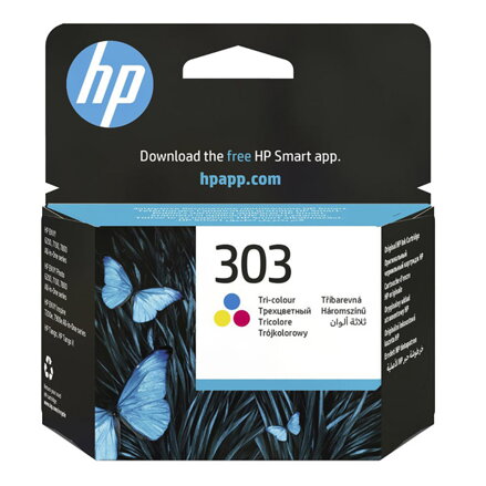 HP originální ink T6N01AE, HP 303, color, 165str., HP ENVY Photo 6230, 7130, 7134, 7830